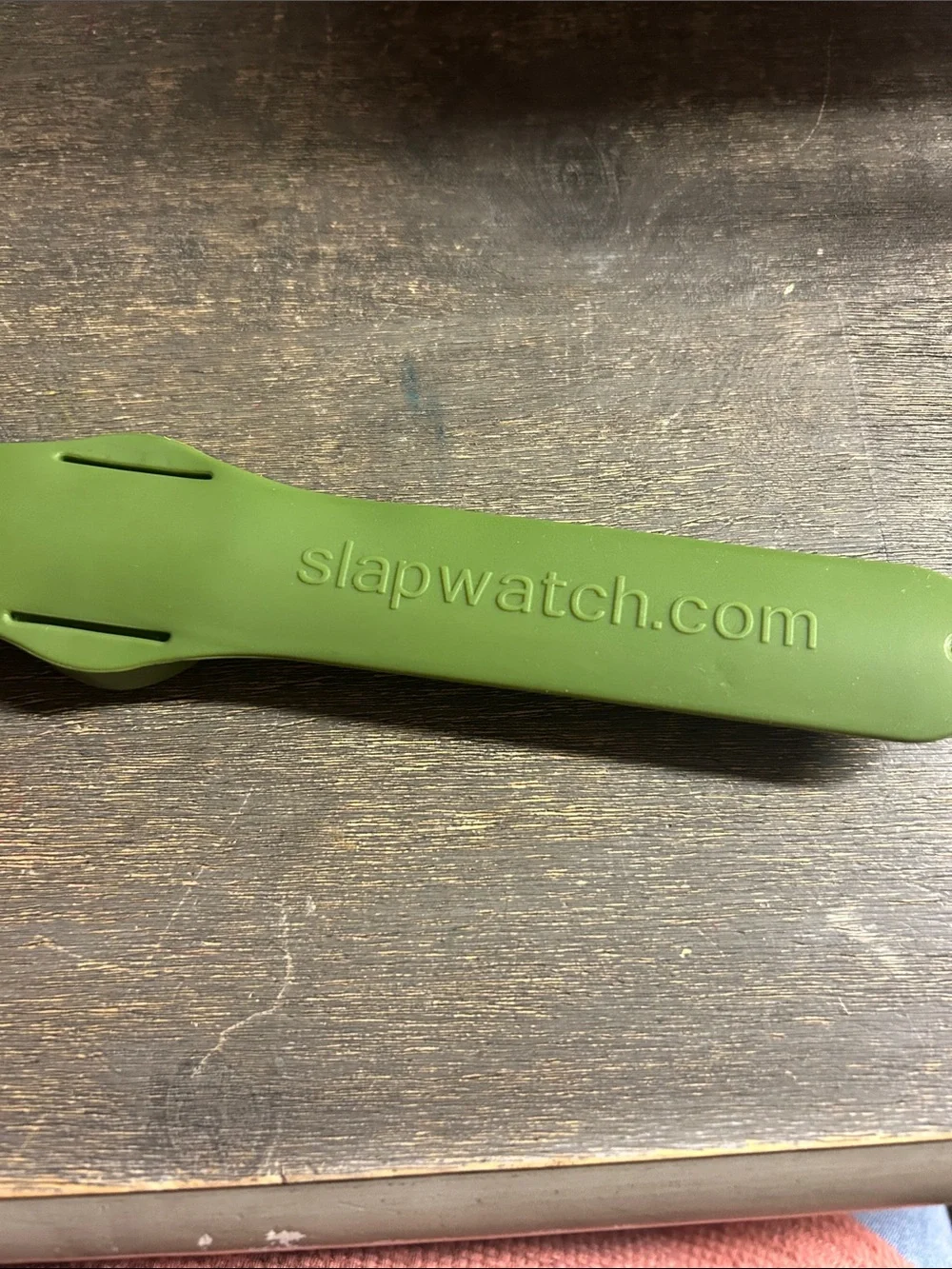 Olive Green Silicone Slap Watch for Men